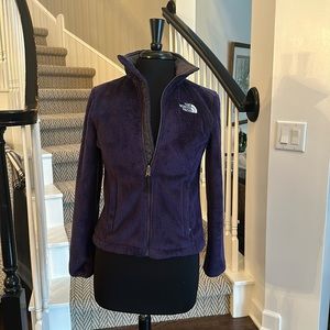 Purple North Face 1/4 Zip Fleece Jacket